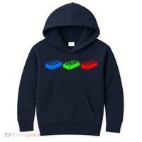 Building Blocks Bricks Master Builder Engineer Construction Kids Hoodie thumb 0