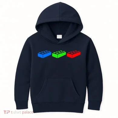 Building Blocks Bricks Master Builder Engineer Construction Kids Hoodie