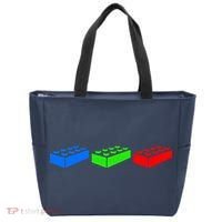 Building Blocks Bricks Master Builder Engineer Construction Tote Bag thumb 0