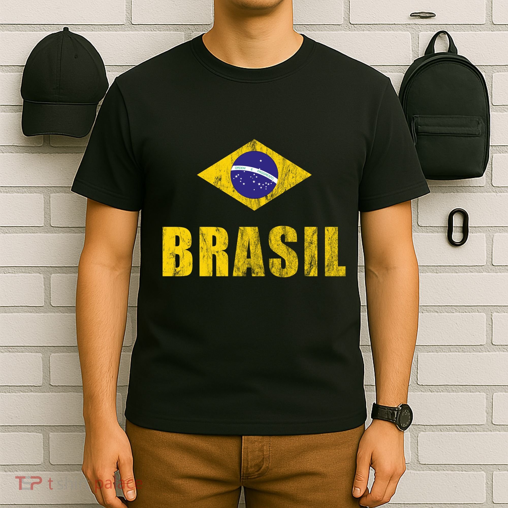 Brasil Brazilian Brazil Soccer Player Jersey Trikot Coach T-Shirt