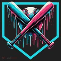 Baseball Bat Baseball Drip Gift Women's Sweatshirt thumb 2