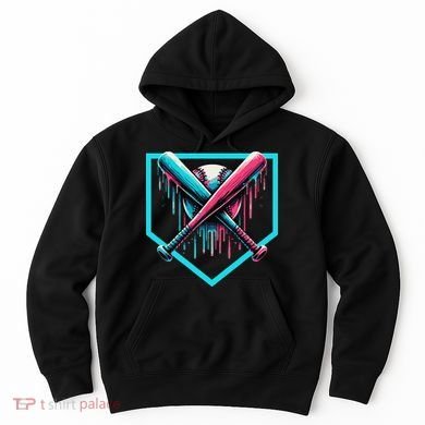 Baseball Bat Baseball Drip Gift Hoodie