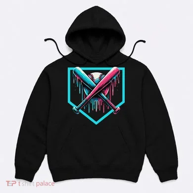 Baseball Bat Baseball Drip Gift Hoodie