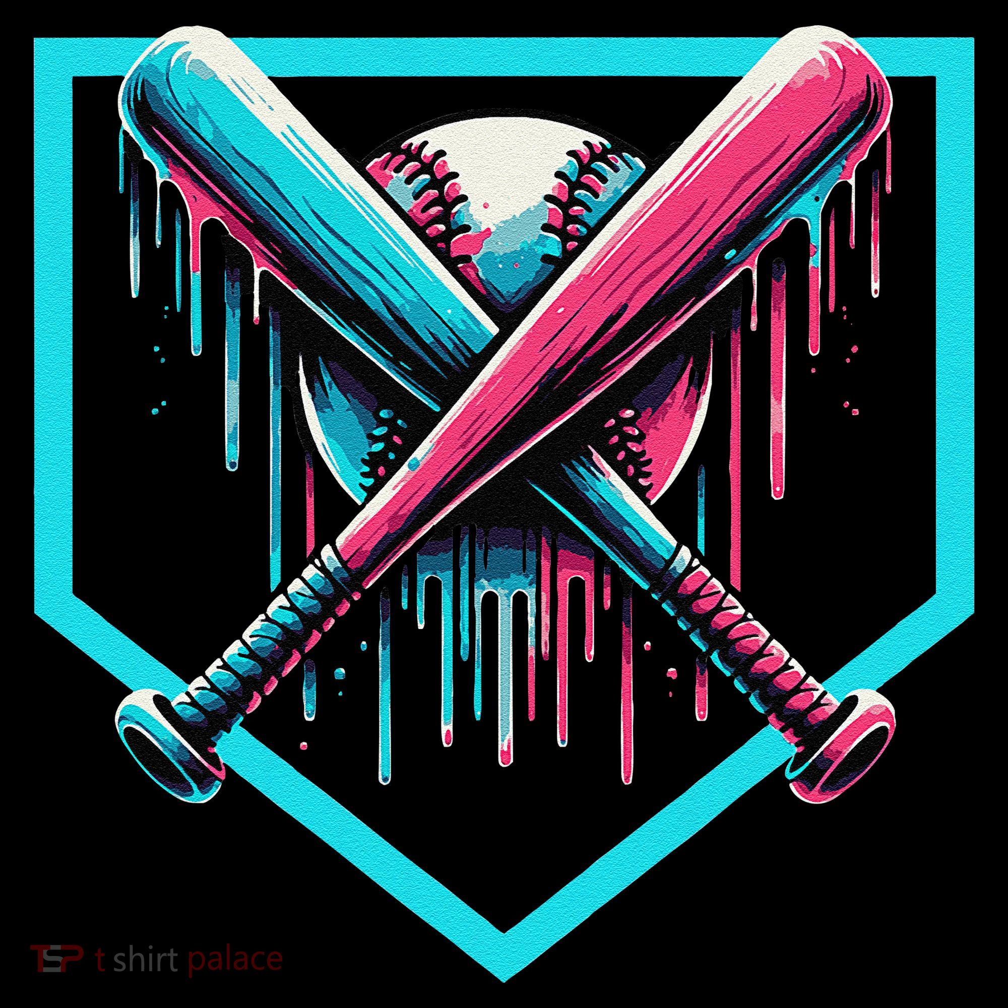 Baseball Bat Baseball Drip Gift Apron