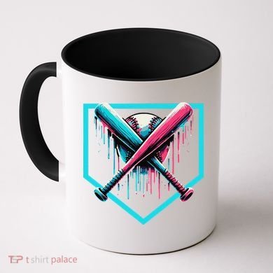 Baseball Bat Baseball Drip Gift Coffee Mug