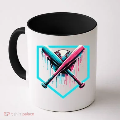 Baseball Bat Baseball Drip Gift Coffee Mug