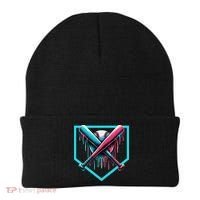 Baseball Bat Baseball Drip Gift Beanie thumb 0