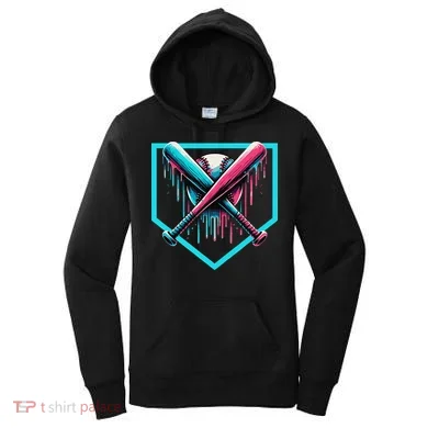 Baseball Bat Baseball Drip Gift Women's Hoodie