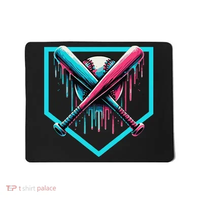 Baseball Bat Baseball Drip Gift Mousepad