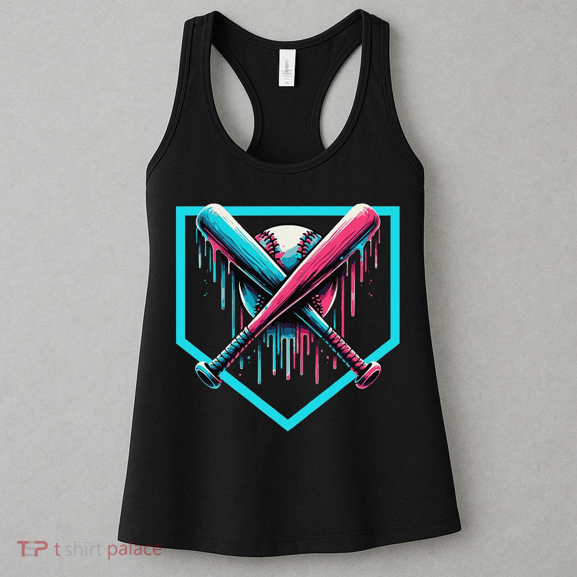 Baseball Bat Baseball Drip Gift Women's Tank Top