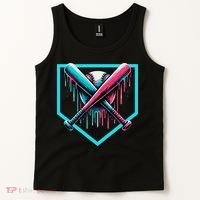 Baseball Bat Baseball Drip Gift Tank Top thumb 2