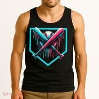 Baseball Bat Baseball Drip Gift Tank Top thumb 3
