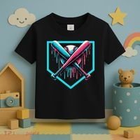 Baseball Bat Baseball Drip Gift Toddler T-Shirt thumb 3