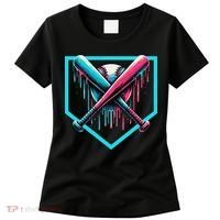 Baseball Bat Baseball Drip Gift Women's T-Shirt thumb 0