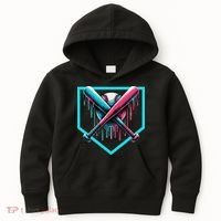 Baseball Bat Baseball Drip Gift Kids Hoodie thumb 0