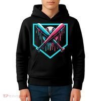 Baseball Bat Baseball Drip Gift Kids Hoodie thumb 4