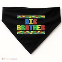 Big Brother Building Blocks Bricks USA-Made Doggie Bandana thumb 0