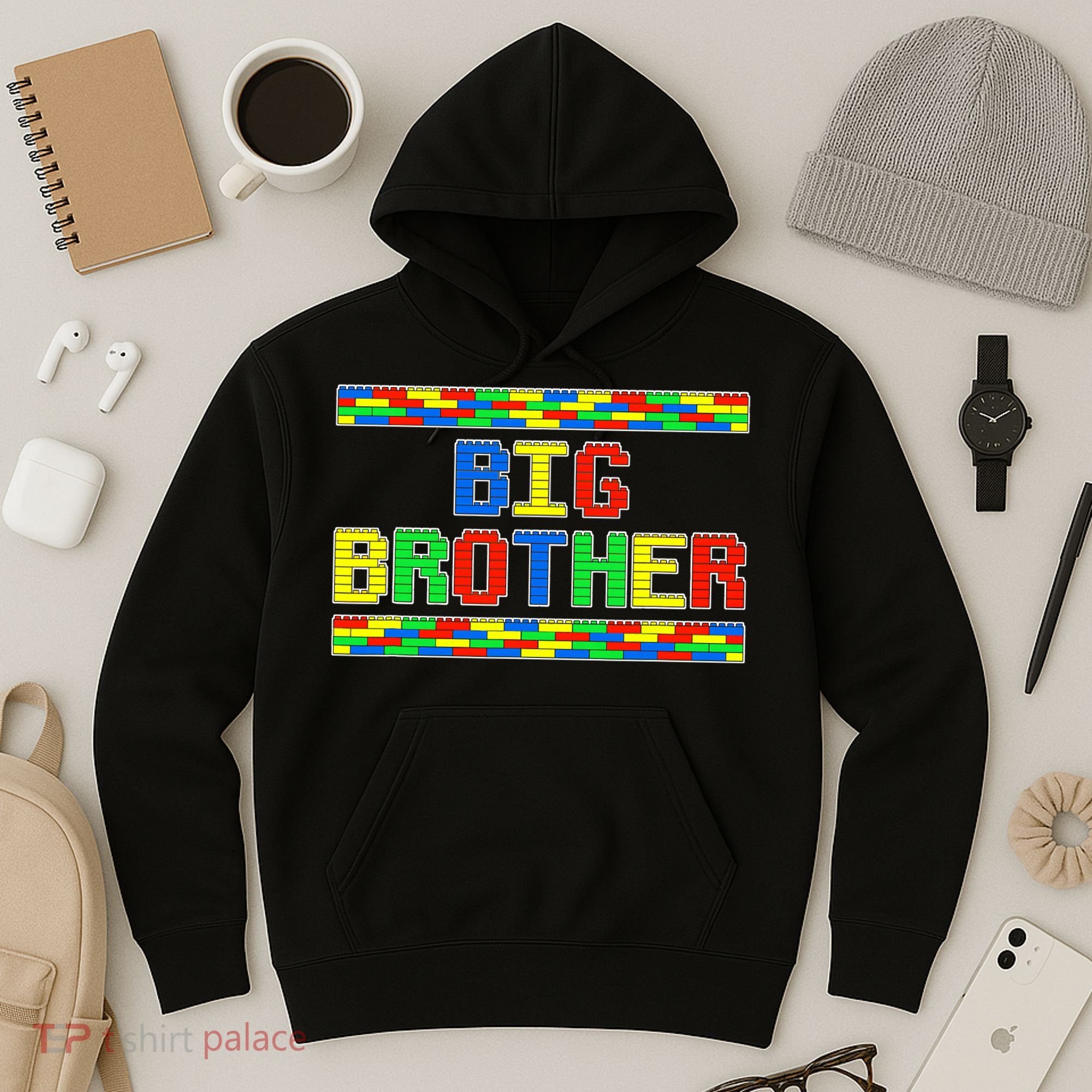 Big Brother Building Blocks Bricks Hoodie