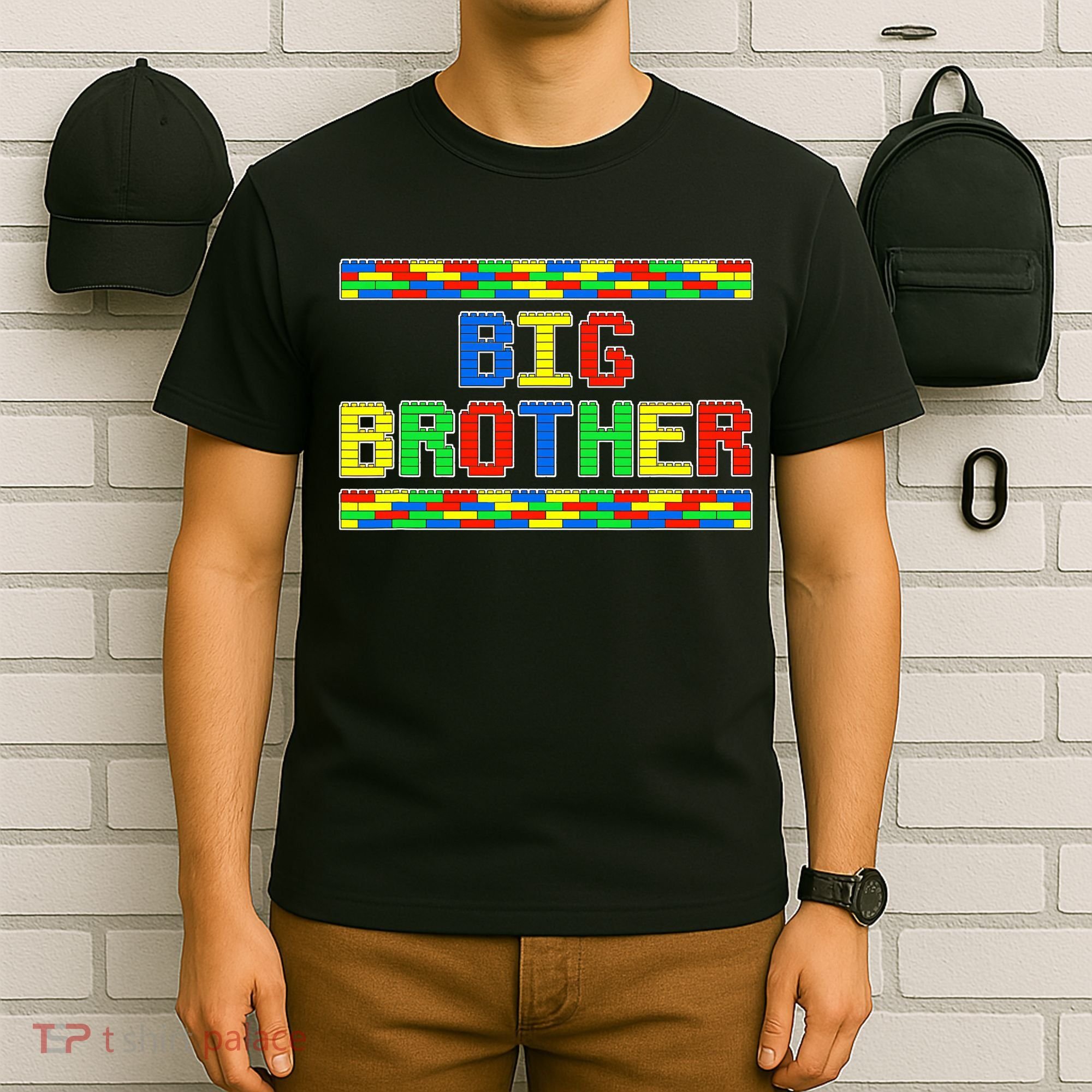 Big Brother Building Blocks Bricks T-Shirt