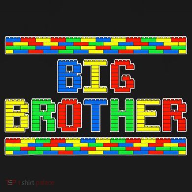Big Brother Building Blocks Bricks T-Shirt