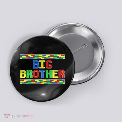 Big Brother Building Blocks Bricks Button