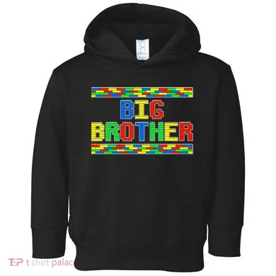 Big Brother Building Blocks Bricks Toddler Hoodie
