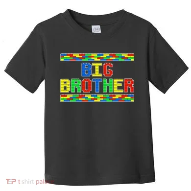 Big Brother Building Blocks Bricks Toddler T-Shirt