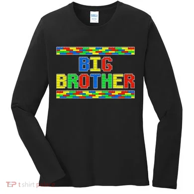 Big Brother Building Blocks Bricks Women's Long Sleeve Shirt