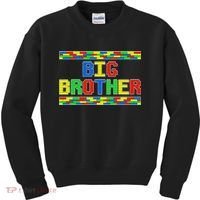 Big Brother Building Blocks Bricks Kids Sweatshirt thumb 0