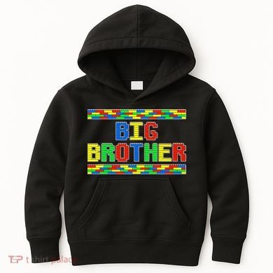 Big Brother Building Blocks Bricks Kids Hoodie