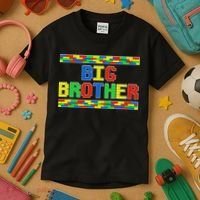 Big Brother Building Blocks Bricks Kids T-Shirt thumb 3