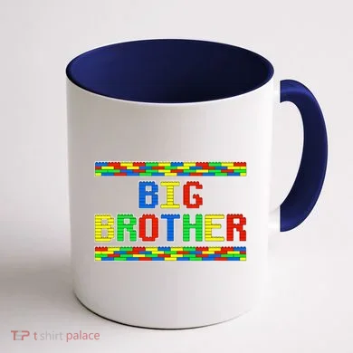Big Brother Building Blocks Bricks Coffee Mug back