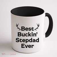 Best Buckin' Bonus Dad Ever Bonus Father Stepdad Great Gift Coffee Mug thumb 1