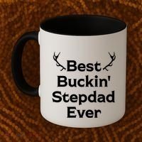 Best Buckin' Bonus Dad Ever Bonus Father Stepdad Great Gift Coffee Mug thumb 2