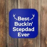 Best Buckin' Bonus Dad Ever Bonus Father Stepdad Great Gift Coaster thumb 0