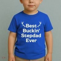 Best Buckin' Bonus Dad Ever Bonus Father Stepdad Great Gift Toddler T-Shirt thumb 2