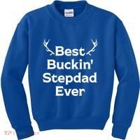 Best Buckin' Bonus Dad Ever Bonus Father Stepdad Great Gift Kids Sweatshirt thumb 0
