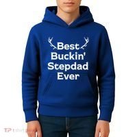Best Buckin' Bonus Dad Ever Bonus Father Stepdad Great Gift Kids Hoodie thumb 4