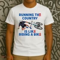 Biden Bike Bicycle Running The Country Is Like Riding A Bike T-Shirt thumb 3