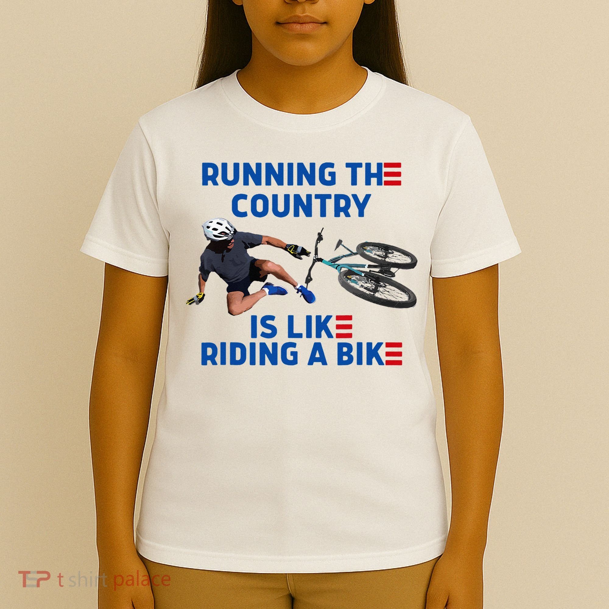 Biden Bike Bicycle Running The Country Is Like Riding A Bike T-Shirt