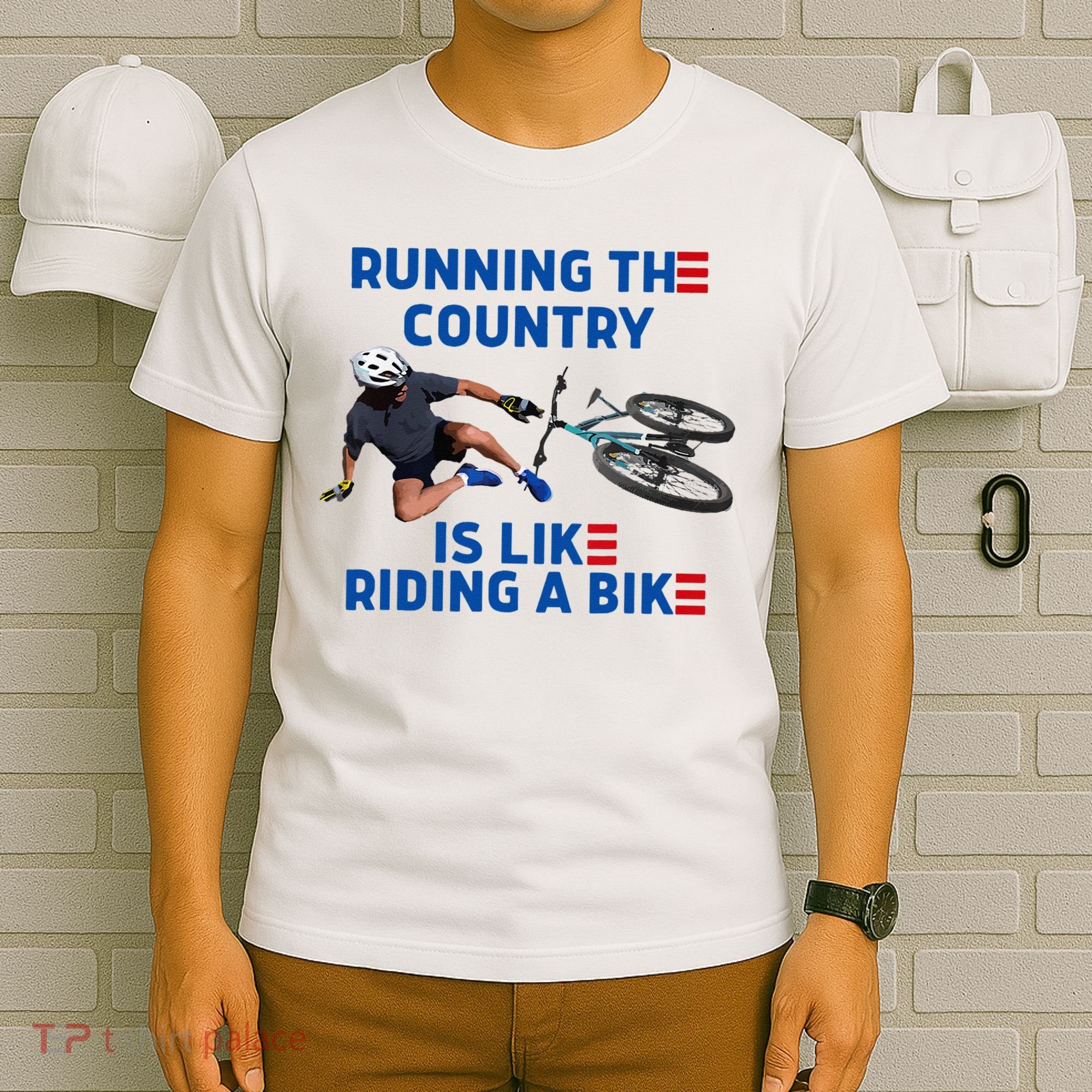 Biden Bike Bicycle Running The Country Is Like Riding A Bike T-Shirt