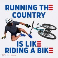 Biden Bike Bicycle Running The Country Is Like Riding A Bike T-Shirt thumb 7