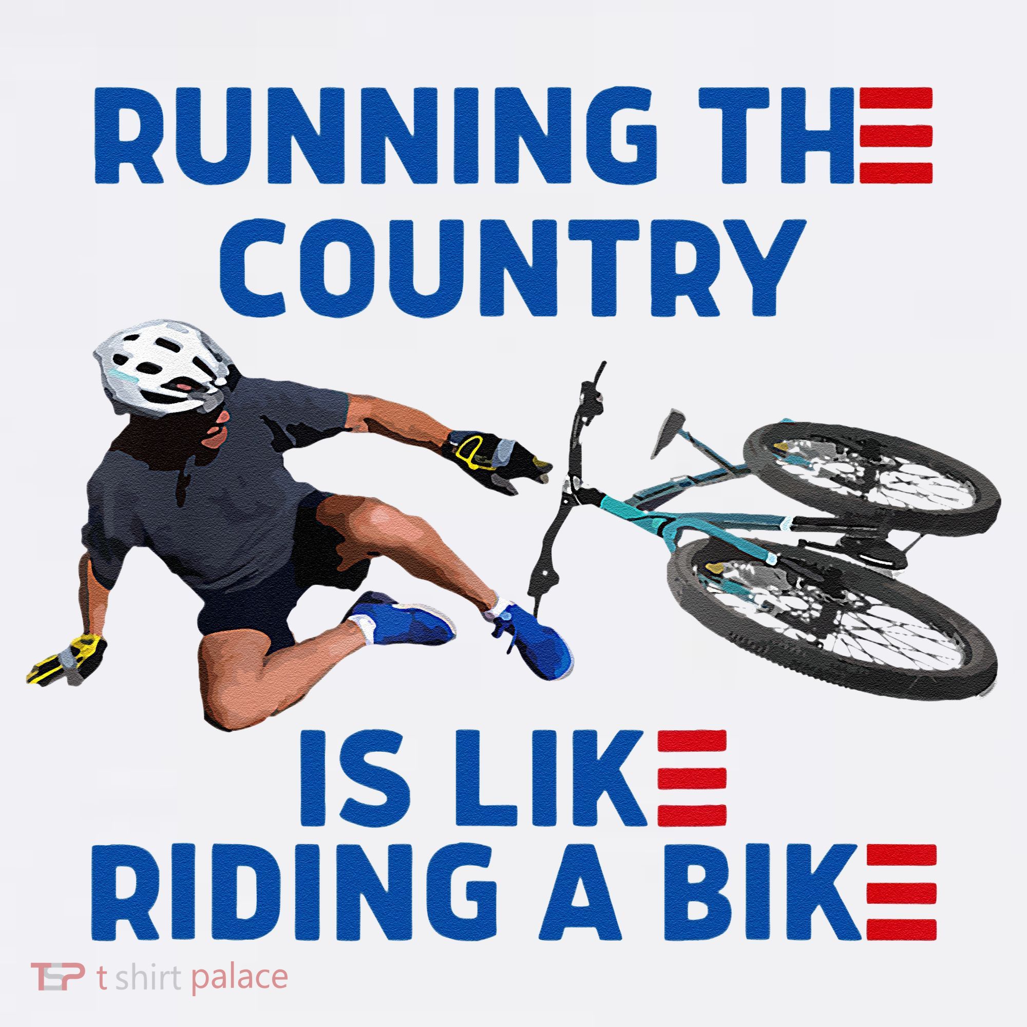 Biden Bike Bicycle Running The Country Is Like Riding A Bike Women's Tank Top