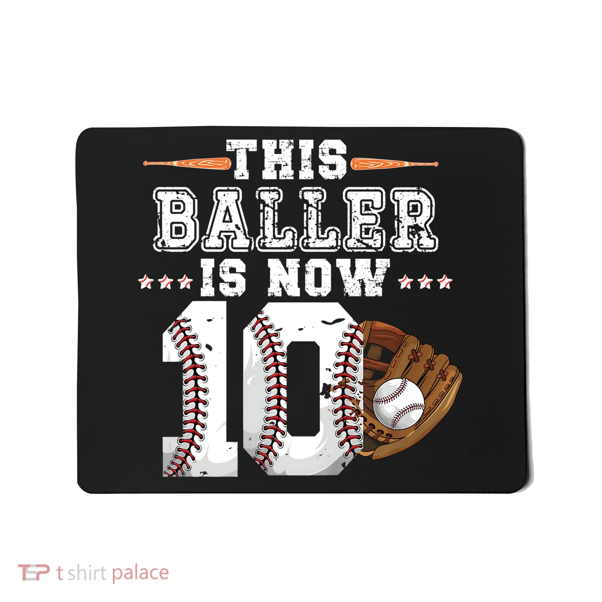 Boy Baseball Birthday age 10 Sports themed birthday Mousepad