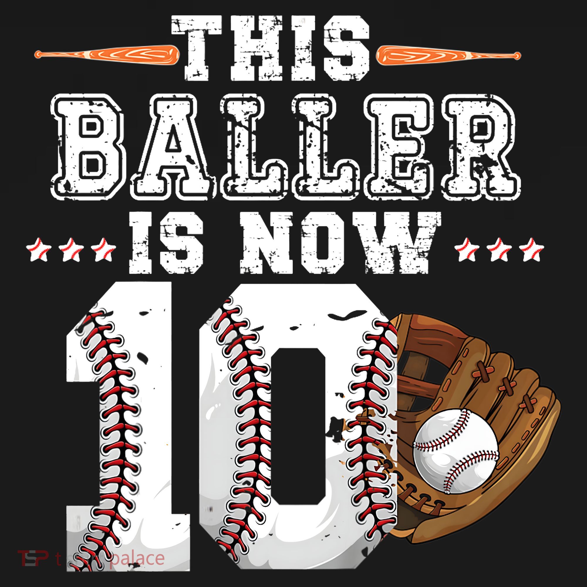 Boy Baseball Birthday age 10 Sports themed birthday Toddler Hoodie