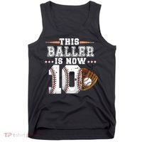 Boy Baseball Birthday age 10 Sports themed birthday Tank Top thumb 0