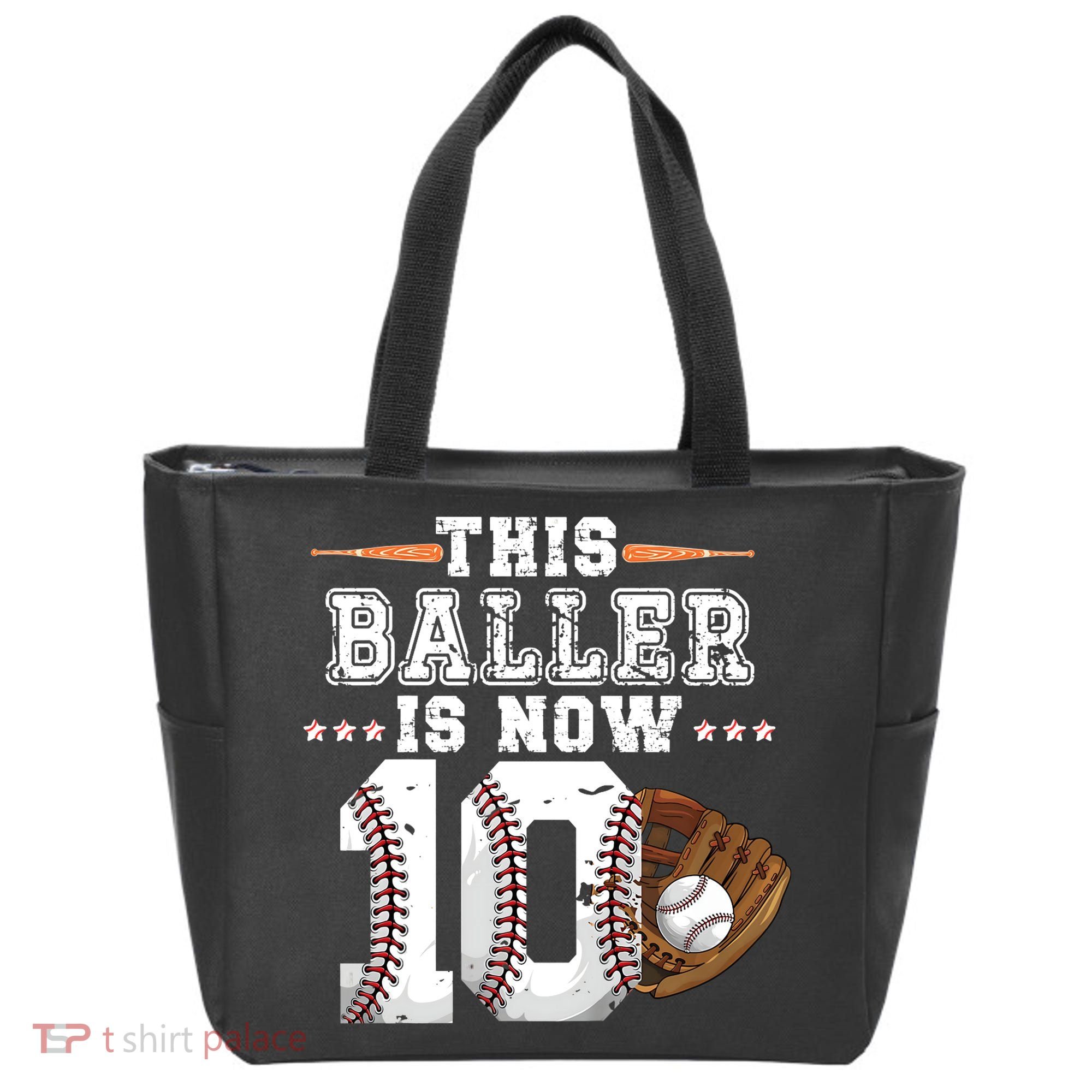 Boy Baseball Birthday age 10 Sports themed birthday Tote Bag