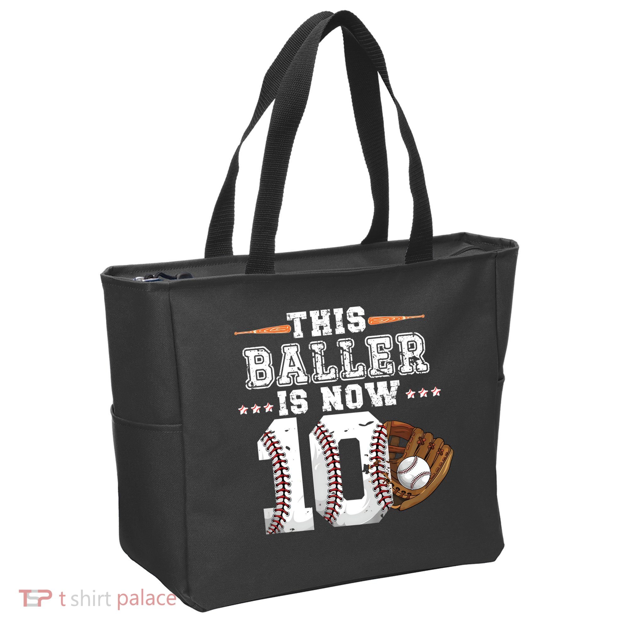 Boy Baseball Birthday age 10 Sports themed birthday Tote Bag