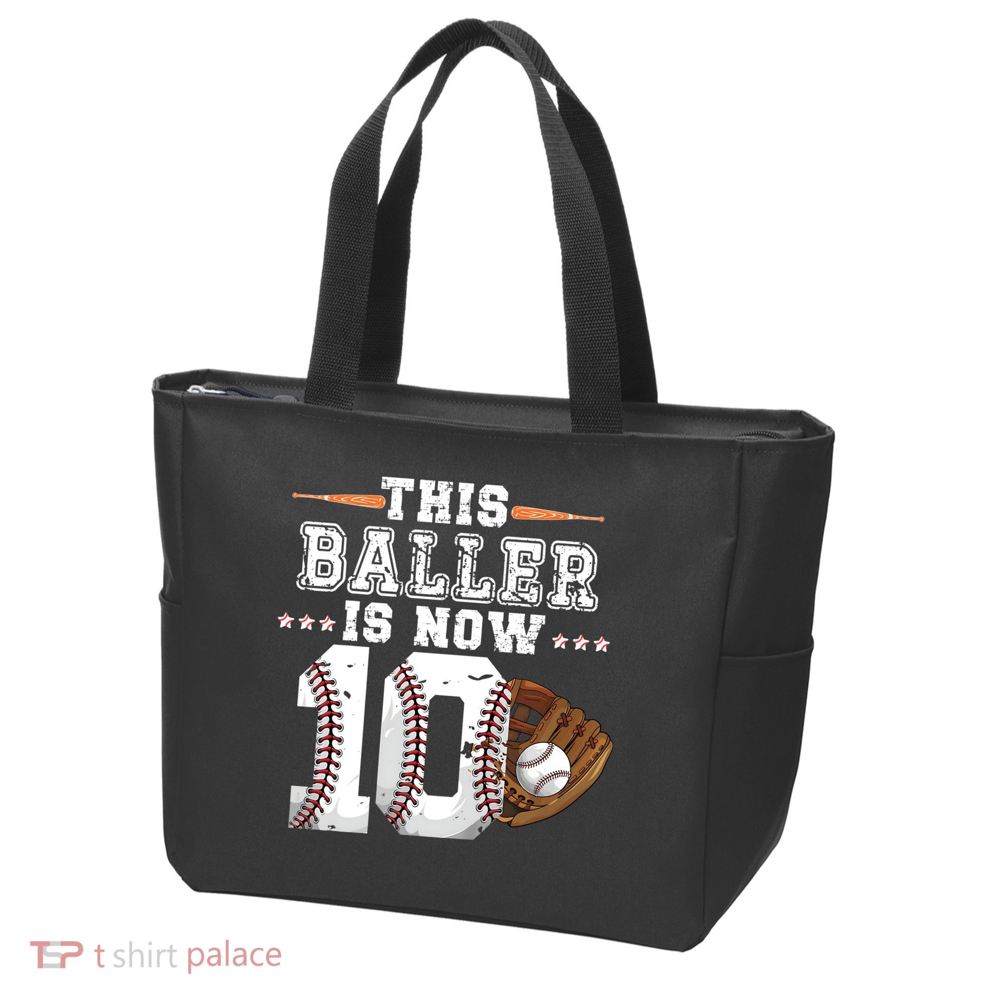 Boy Baseball Birthday age 10 Sports themed birthday Tote Bag