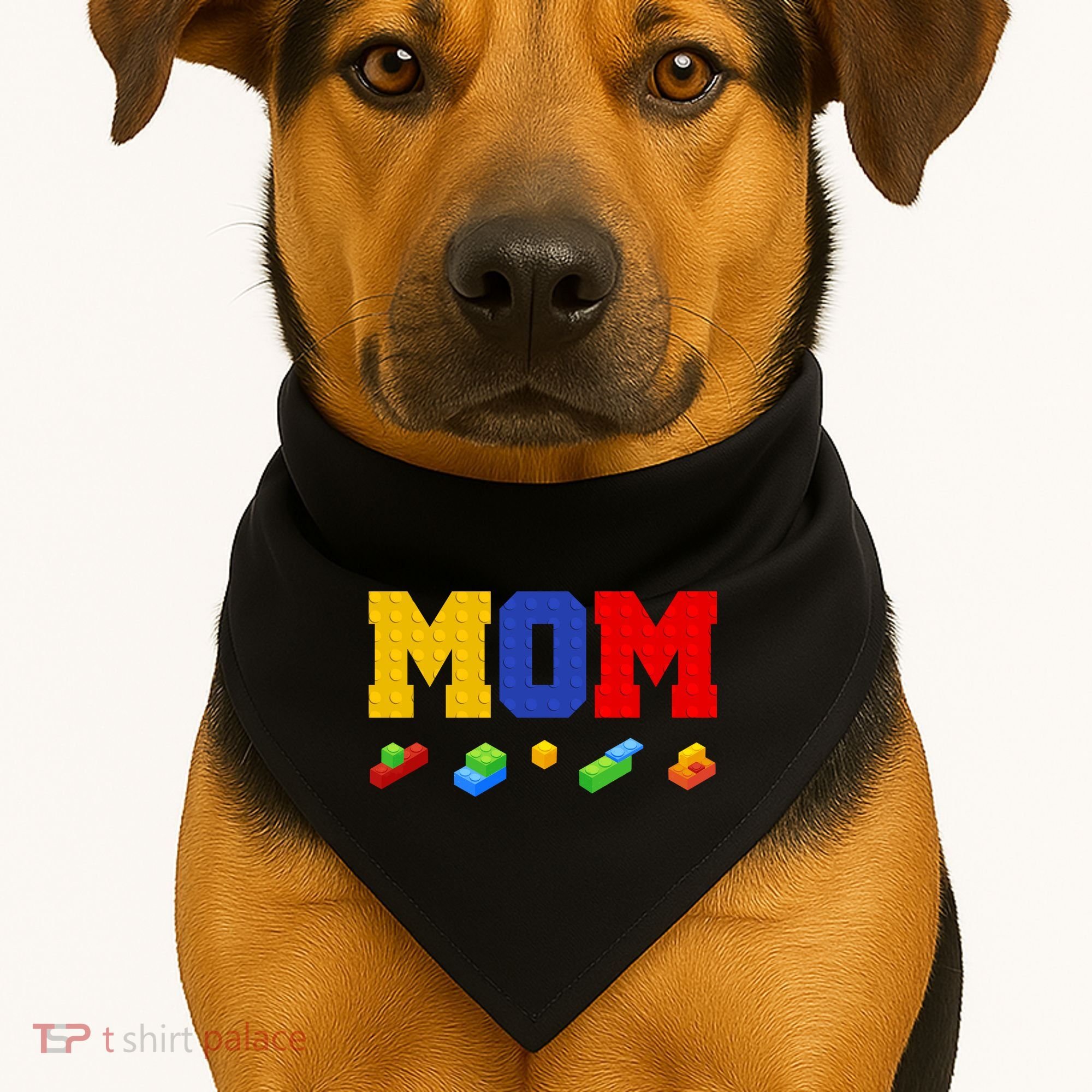 Builder Building Blocks Mom USA-Made Doggie Bandana